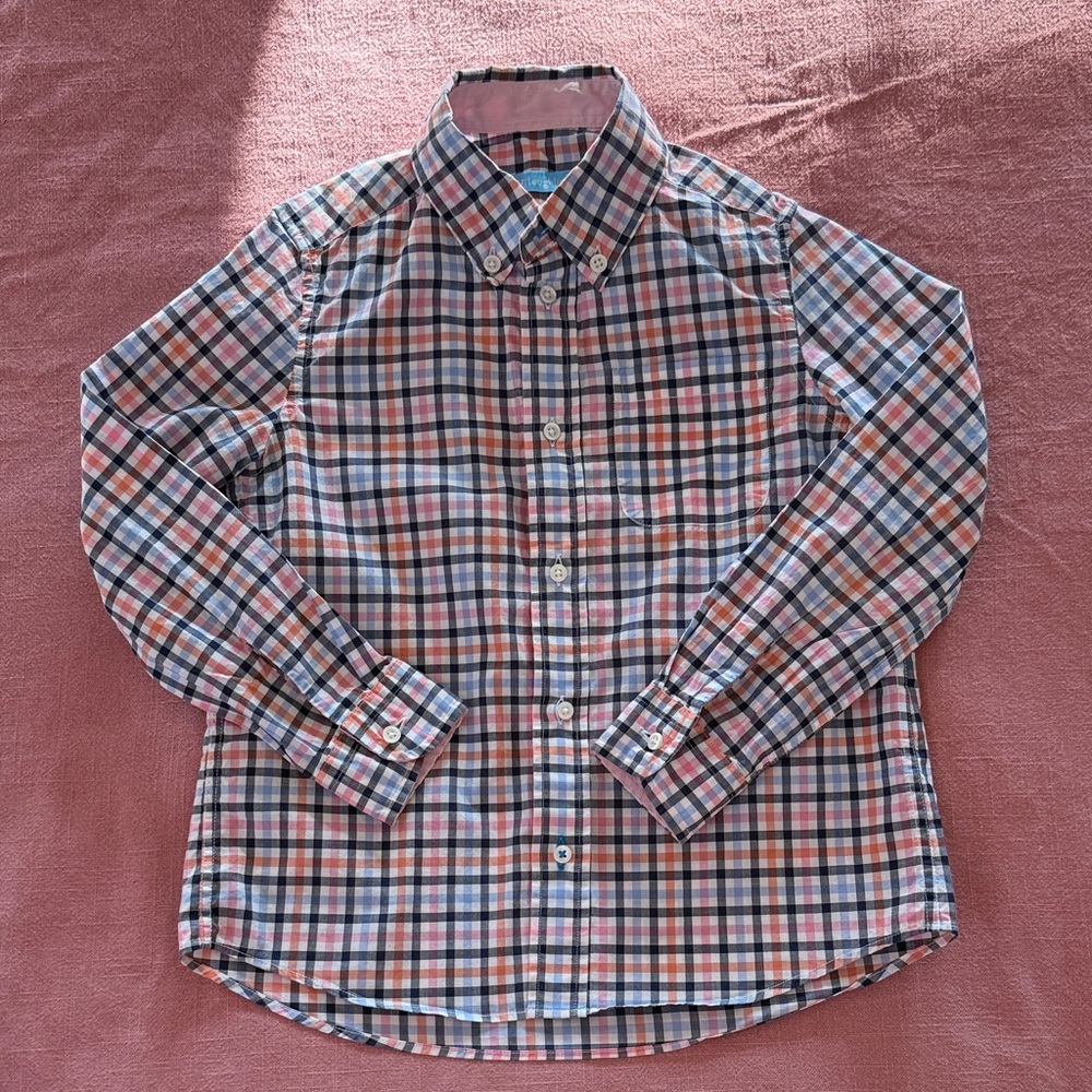 J. McLaughlin Boys Plaid Button Up Shirt